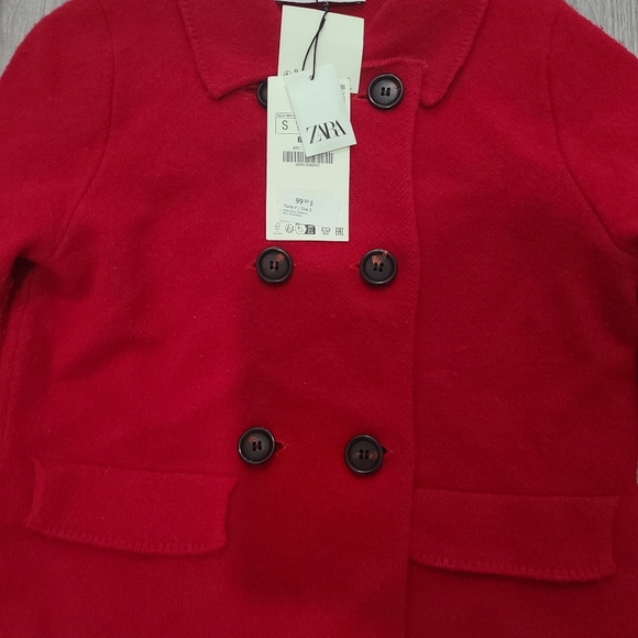 ZARA BRAND NEW 100% WOOL BLAZER Size small - Picture 6 of 8